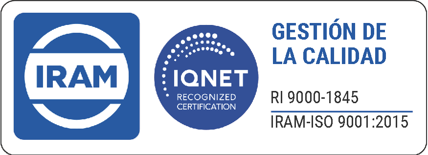 Sello IRAM ISO 9001:2015 - R 9000-1845